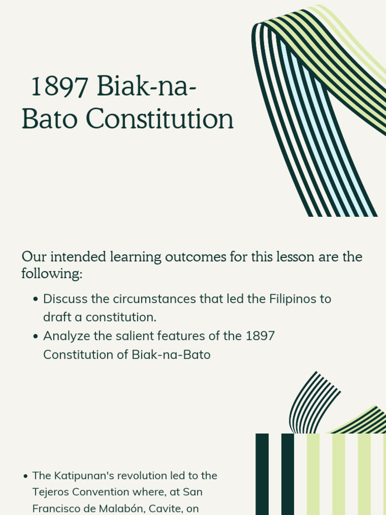 1897 BiaknaBato Constitution PDF Government