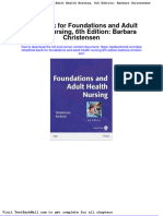 Test Bank For Foundations and Adult Health Nursing 6th Edition Barbara Christensen