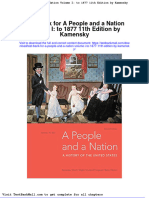 Test Bank For A People and A Nation Volume I To 1877 11th Edition by Kamensky