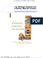 Test Bank For Strategic Analysis and Action 9th Edition Mary M Crossan
