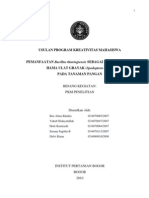 PKM-P Isolasi BT Dan Aplikasinya Terhadap Ulat Grayak - IKRA