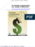 Test Bank For Strategic Compensation 10th Edition Joseph J Martocchio
