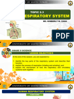 Topic 2.3 - Human Respiratory System