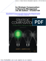 Test Bank For Strategic Compensation A Human Resource Management Approach 8 e 8th Edition 0133457109