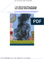 Test Bank For Abnormal Psychology 10th Edition Comer 9781319066949