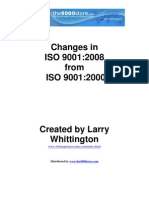 Changes in Iso 9001 2008