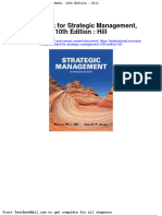 Test Bank For Strategic Management 10th Edition Hill