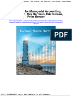 Test Bank For Managerial Accounting 17th Edition Ray Garrison Eric Noreen Peter Brewer