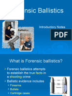 Forensic Ballistics: Introductory Notes