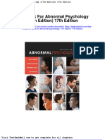 Test Bank For Abnormal Psychology 17th Edition 17th Edition