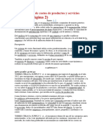 Determinación de Costos de Productos y Servicios Principales