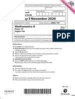 iGCSE A NOVEMBER 2020 PAPER 1H