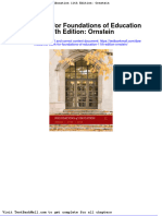 Test Bank For Foundations of Education 11th Edition Ornstein