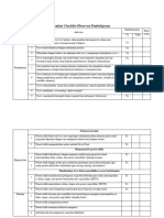 Lembar Checklist Observasi