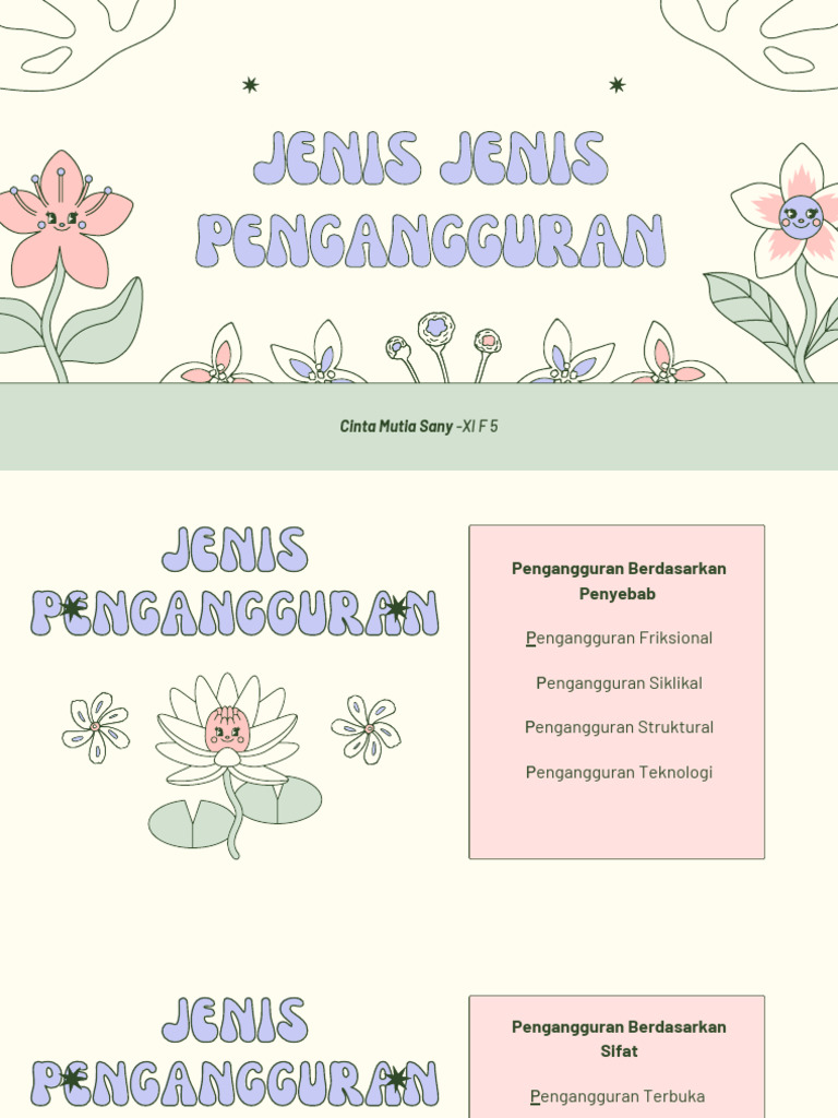 Jenis Jenis Pengangguran Pdf