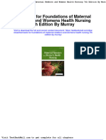 Test Bank For Foundations of Maternal Newborn and Womens Health Nursing 7th Edition by Murray