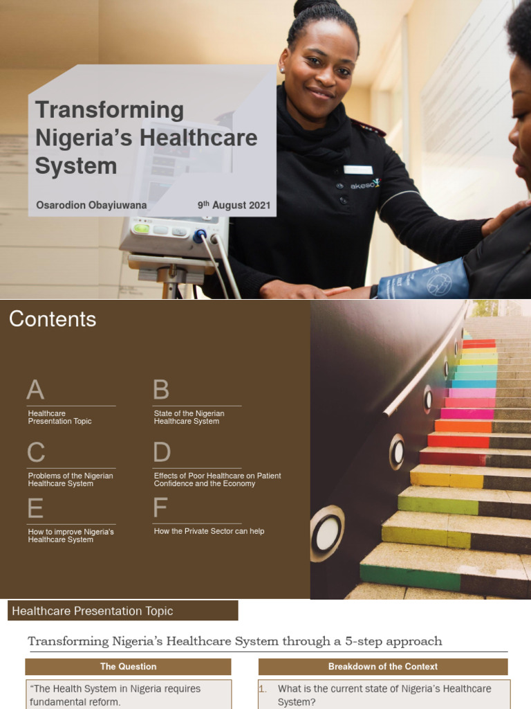 Reforming Nigeria's Healthcare System | PDF | Health Care | Health System