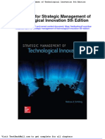 Test Bank For Strategic Management of Technological Innovation 5th Edition