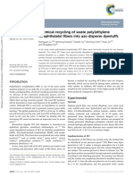 Chemical Recycling of Waste Poly (Ethylene Terephthalate) Fibers Into Azo Disperse Dyestuffs