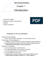 Mobile Communications: A Case For Mobility History of Mobile Communication Market Areas of Research