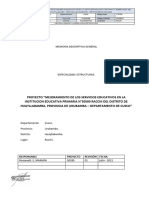 01 Memoria Descriptiva Estructuras Iep 50589 Racchi