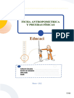 Ficha Antropométrica y Pruebas Fisicas..