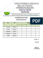 Daftar Hadir TB PBJ Kel.7 - Pak Robby