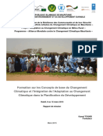 Rapport de Formation ACC - PARSACC-ACCMR - Kaedi 9-12 Mars 2015