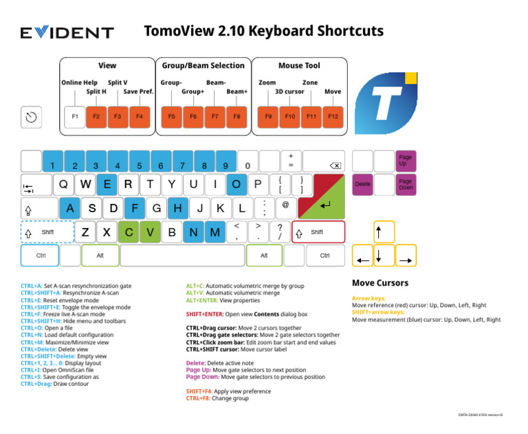 TomoView Keyboard Shortcuts en 202301 | PDF | Keyboard Shortcut ...