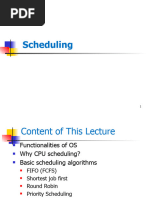 Scheduling