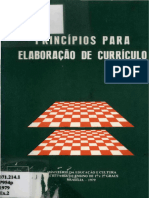 Princípios para Elaboração Do Currículo