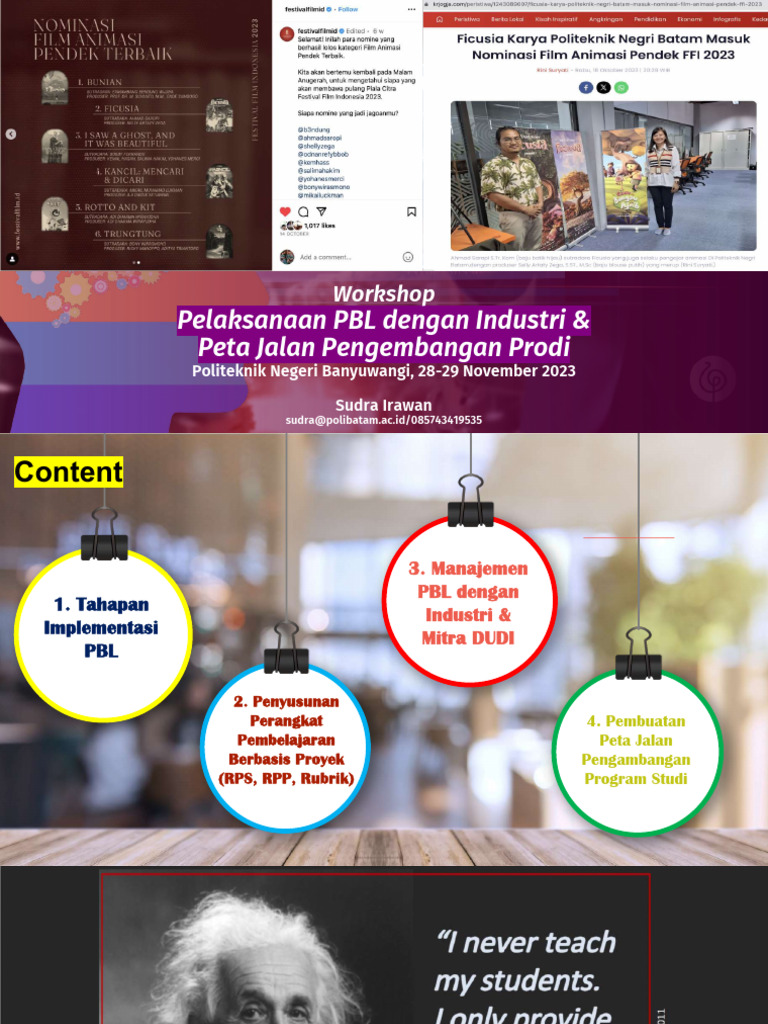 Slide Workshop Project Based Learning-27-28 November 2023 - Poliwangi ...