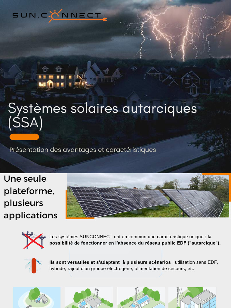 Systèmes solaires autarciques SUNCONNECT | PDF | Biens manufacturés ...
