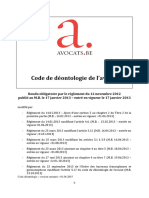 FR Belgium OBFG Code de Deontologie de l Avocat