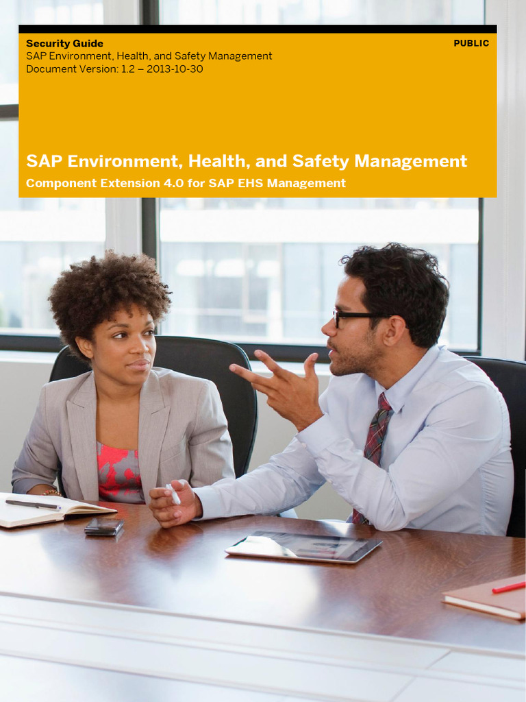 SAP EHS Management Security Guide | PDF | Computer Security | Security