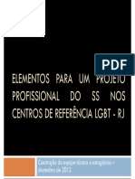 Elementos para Um Projeto Prof Do SS Nos CRs LGBT - 2012