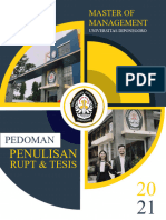 Pedoman Penulisan Tesis