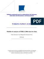 2010-01 Alivernini, Manganelli, Vinci - Multilevel Analysis of PIRLS 2006 Data For Italy