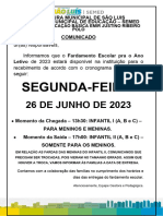 Comunicado Fardamento