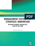 (Routledge Studies in Innovation, Organizations and Technology) Mitsuru Kodama - Management System For Strategic Innovation - Building Dynamic Capabilities View of The Firm-Routledge (2023)