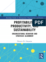 Profitability, Productivity, and Sustainability: Organizational Behavior and Strategic Alignment