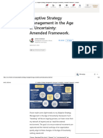 0002 - Adaptive Strategy Management in The Age of Uncertainty - Amended Framework. - LinkedIn