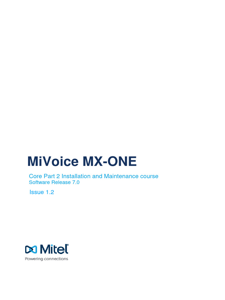 MX-ONE Installation & Maintenance Guide | PDF | Computer Network ...