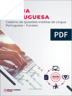 Caderno de Questoes Ineditas de Lingua Portuguesa Funatec