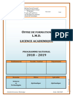 Programme Detaille Par Matiere Semestre 6 - 3 Eme Licence Hydraulique 2019 2020