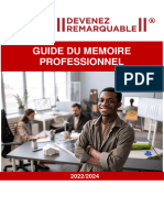 42.1 Guide Du Memoire Professionnel 2022 - 2024 MBA1