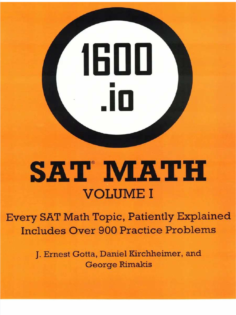 ) SAT Math 1400 | PDF