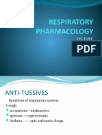 Respiratory Pharmacology