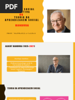 Teoria da Aprendizagem Social de Bandura | PDF | Aprendizado | Behaviorismo