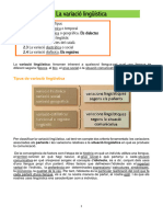 Tema 2 - La Variació Lingüística - Dossier Sociolingüística